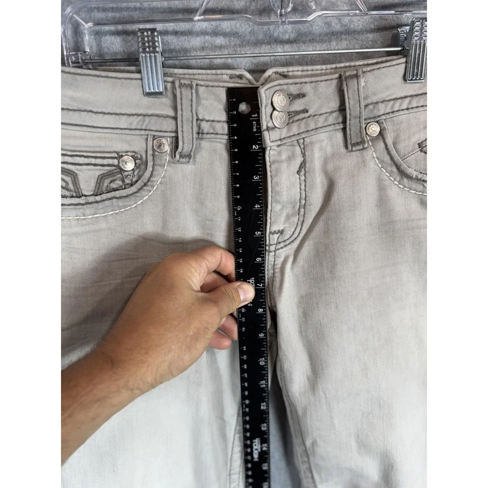 Vigoss The Chelsea Skinny Jeans Womens 11/12 Embroidered Pockets Stretch Denim